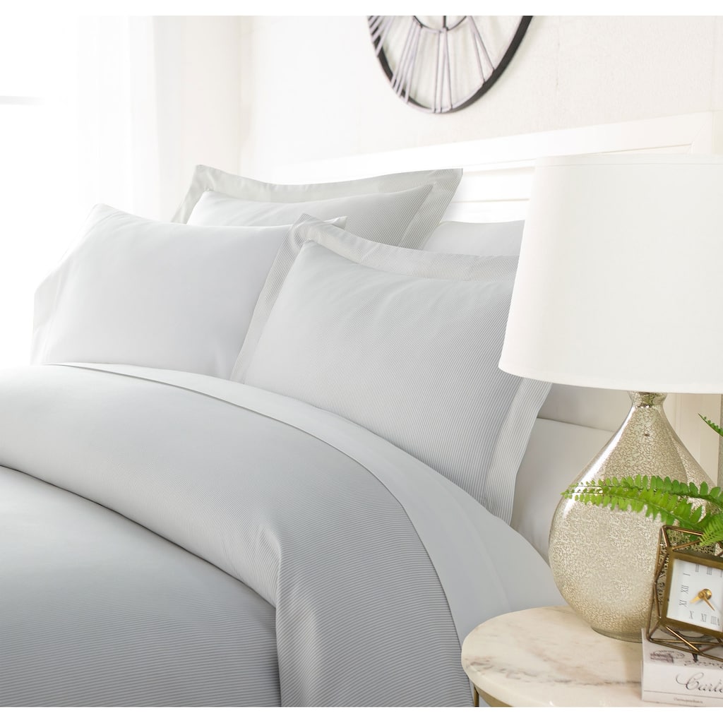 Luxury Hickory Stripe 3 Piece Duvet Cover Set by Simply Soft