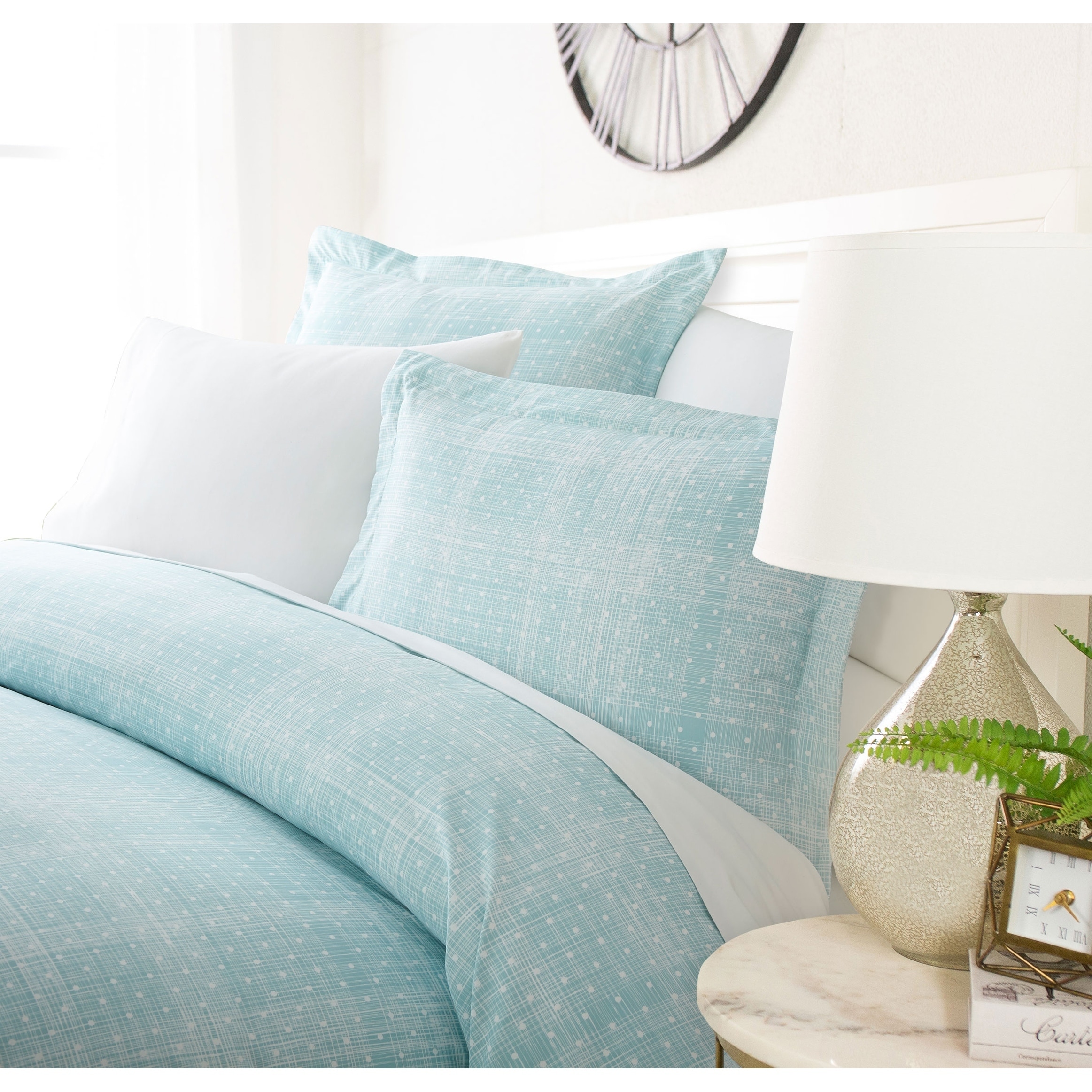 Luxury Rustic Polka 3 Piece Duvet Cover Set