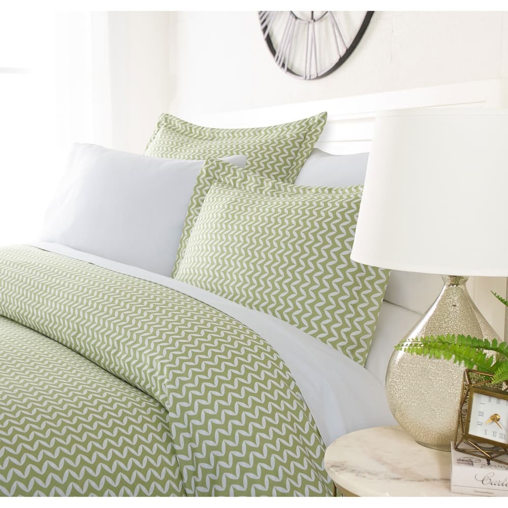 Luxury Bowed Chevron 3 Piece Duvet Cover Set by Simply Soft