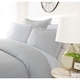 preview thumbnail 3 of 4, Luxury Bowed Chevron 3 Piece Duvet Cover Set by Sharon Osbourne Home