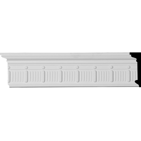 4 3/4"H x 1 3/8"P x 94 1/2"L Seville Bead & Barrel Chair Rail