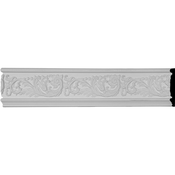 7"H x 1"P x 94 1/2"L Tyrone Scroll & Flowers Frieze