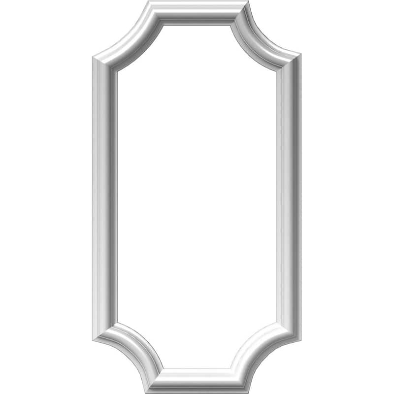 12"W x 24"H x 1/2"P Ashford Molded Scalloped Wainscot Wall Panel