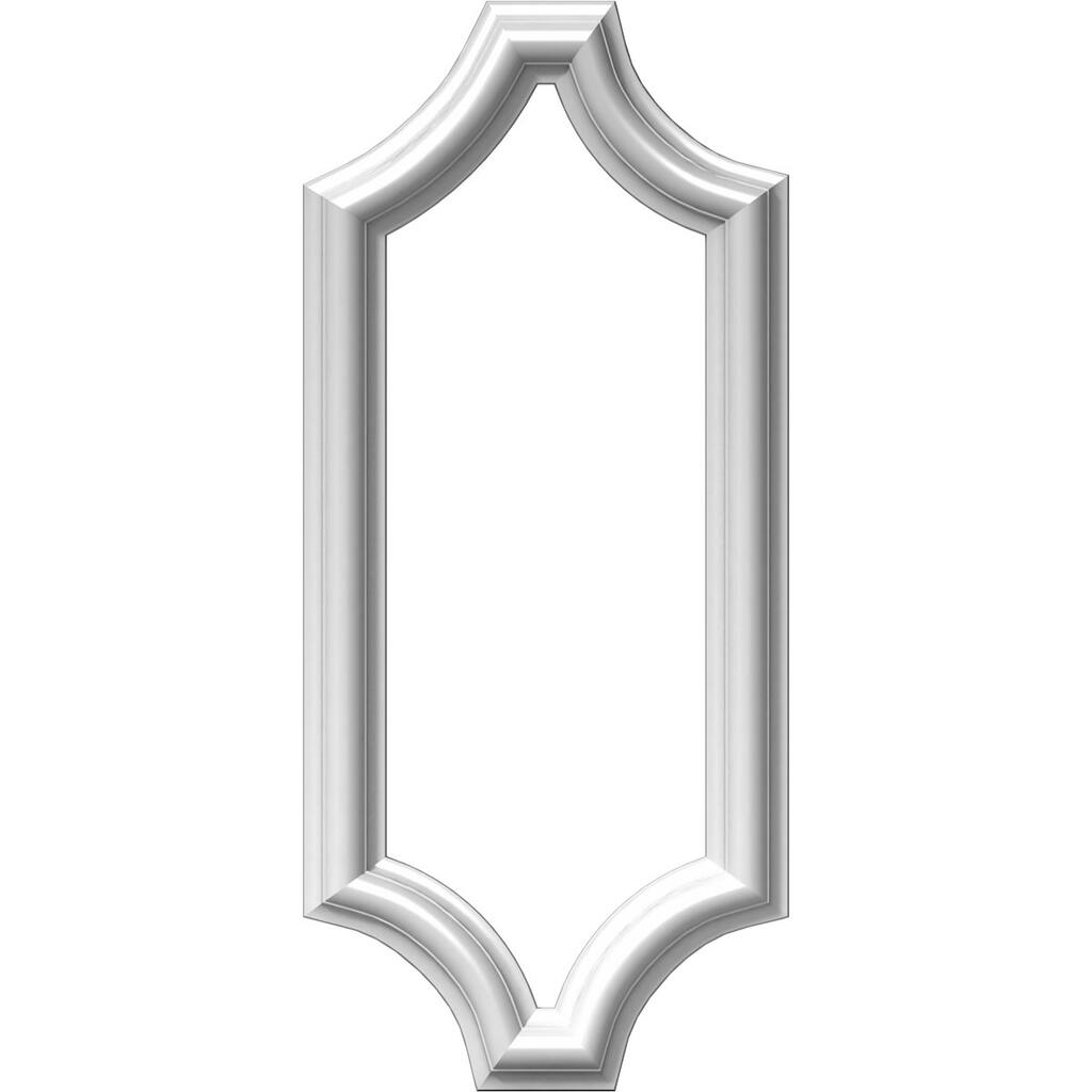 8"W x 20"H x 1/2"P Ashford Molded Scalloped Wainscot Wall Panel