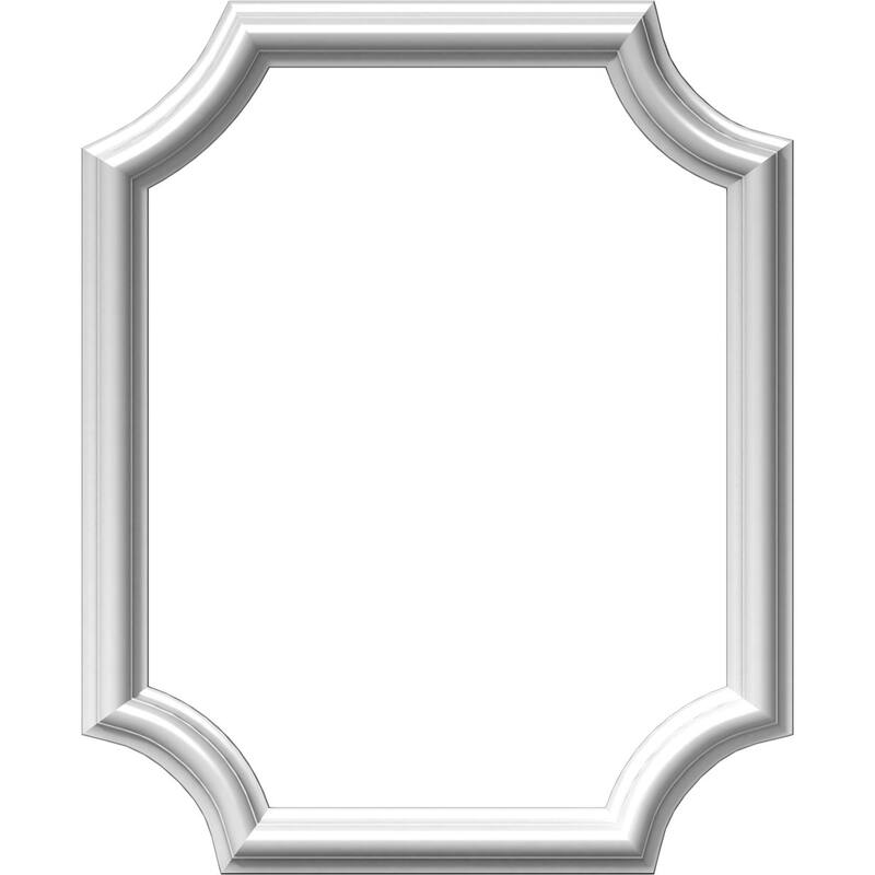 16"W x 20"H x 1/2"P Ashford Molded Scalloped Wainscot Wall Panel