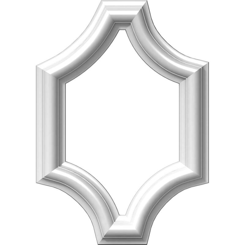 8"W x 12"H x 1/2"P Ashford Molded Scalloped Wainscot Wall Panel