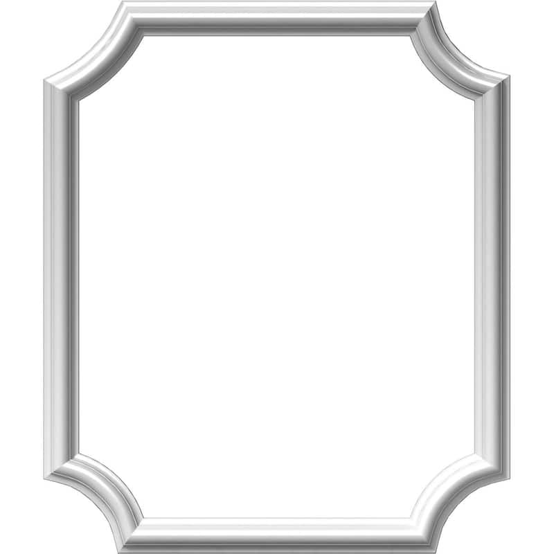 20"W x 24"H x 1/2"P Ashford Molded Scalloped Wainscot Wall Panel