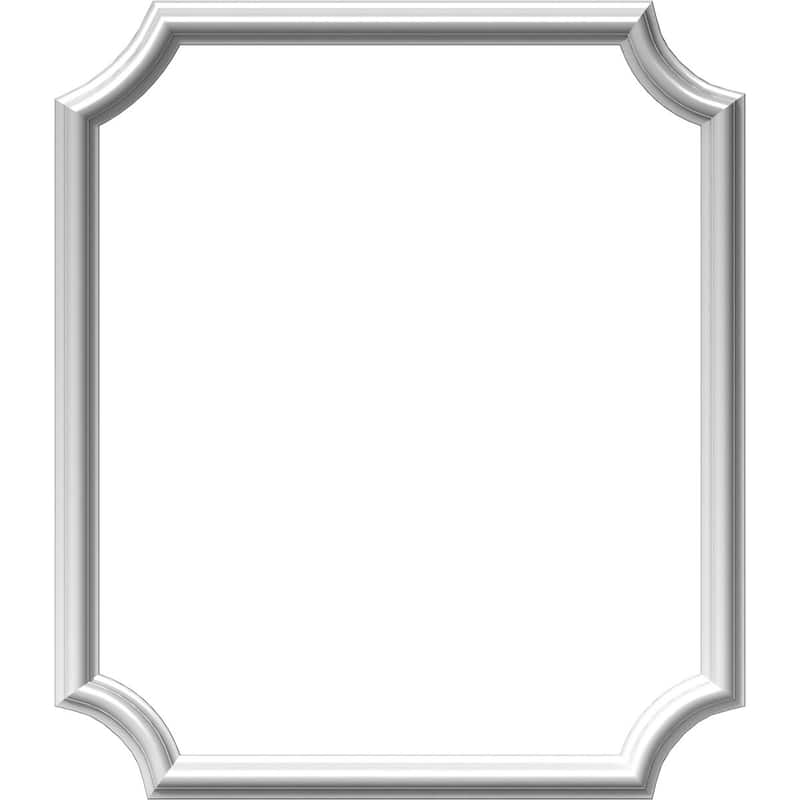 24"W x 28"H x 1/2"P Ashford Molded Scalloped Wainscot Wall Panel