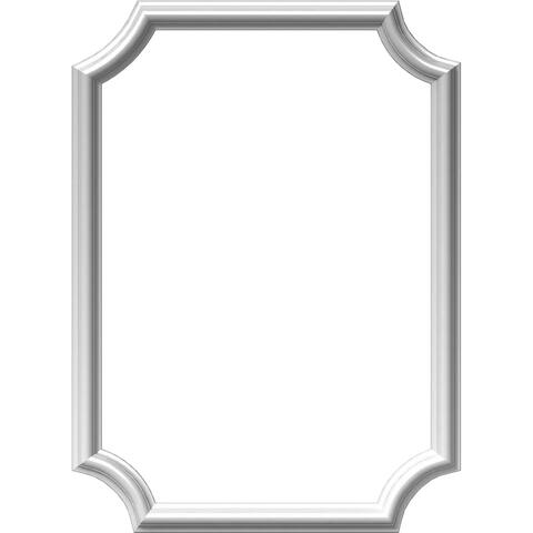 20"W x 28"H x 1/2"P Ashford Molded Scalloped Wainscot Wall Panel