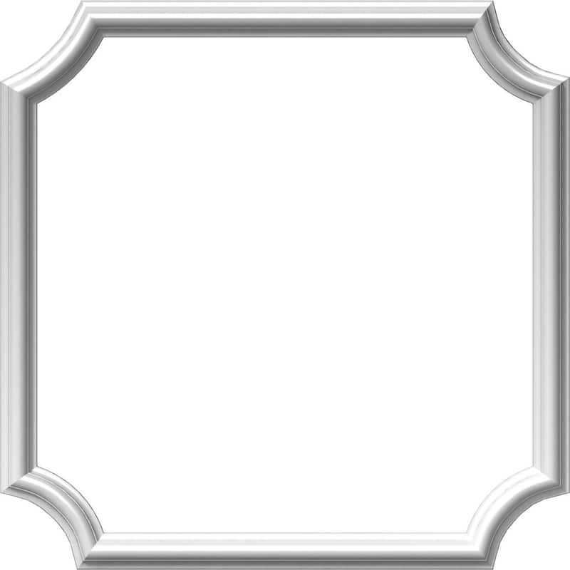 24"W x 24"H x 1/2"P Ashford Molded Scalloped Wainscot Wall Panel