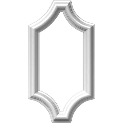 8"W x 16"H x 1/2"P Ashford Molded Scalloped Wainscot Wall Panel