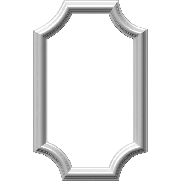 12"W x 20"H x 1/2"P Ashford Molded Scalloped Wainscot Wall Panel