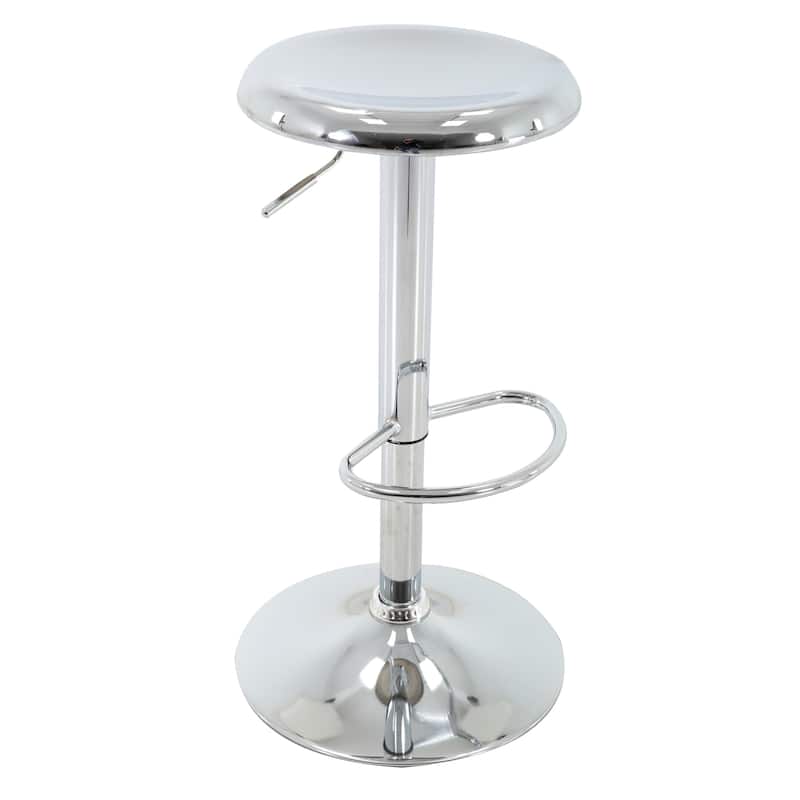 Adjustable Height Barstool in Chromed Finish
