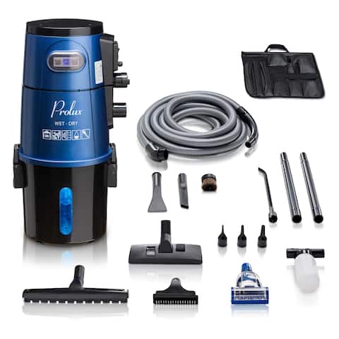 Prolux Professional Shop Blue Wall Mounted Garage Vac Wet Dry Pick Up
