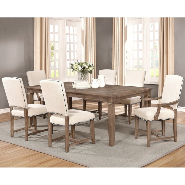 Vintage French Design Dining Set with Matching Upholstered Chairs