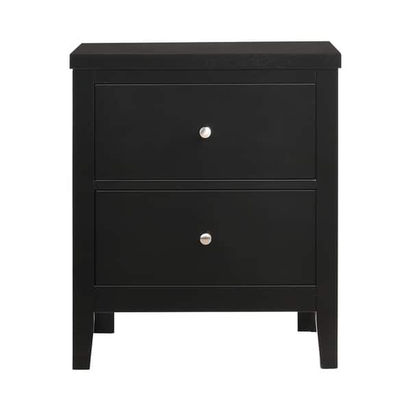 Shop Copper Grove Longjumeau Black Wood 2 Drawer Nightstand On Sale Overstock 28108831