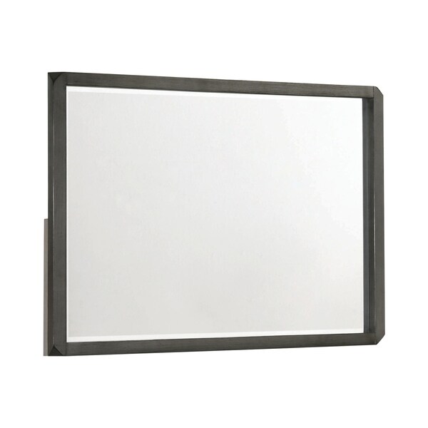 Porch & Den Chopin Rectangular Mirror - Caviar - 44" x 2.75" x 31.75"