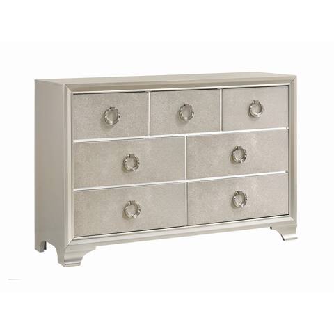 Silver Orchid Anderson Metallic Sterling 7-drawer Dresser