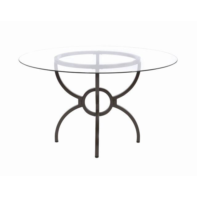 Carbon Loft Brandt Gunmetal Dining Table Base - 30" x 30"
