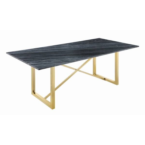 Silver Orchid Amann Marble Rectangular Dining Table Silver Orchid Amann Marble Rectangular Dining Table