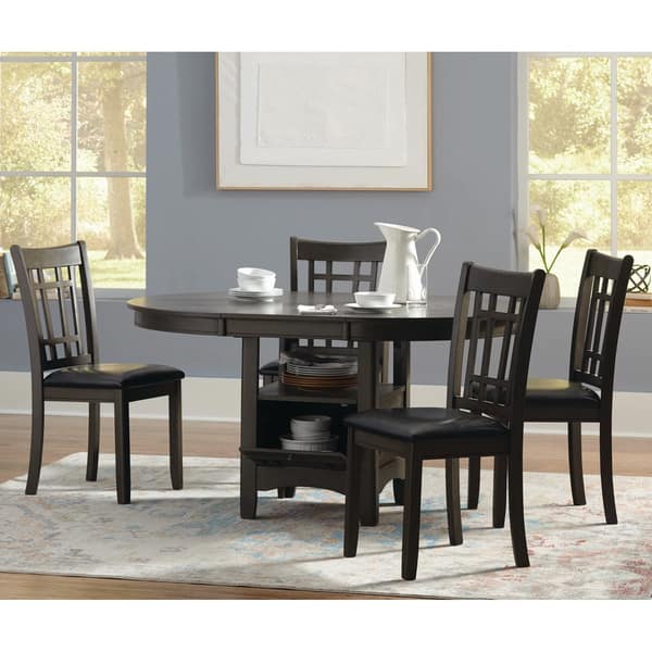 The Gray Barn Bracken Hill Black And Medium Grey Upholstered Dining Chairs Set Of 2 18 X 21 X 38 25 Overstock 28108935