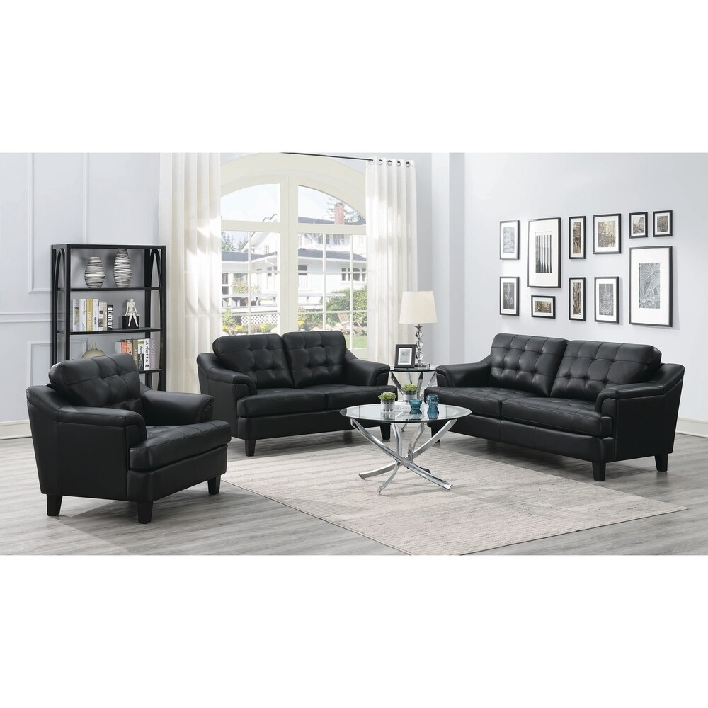 Buy Faux Leather Living Room Furniture Sets Online At Overstock