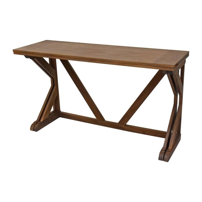 PTS AMERICA Hopper Studio Louise Grey Convertible Console to PTS AMERICA Hopper Studio Louise Grey Convertible Console to