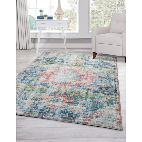 Bellevue Blue/Ivory/Multi Area Rug by Greyson Living