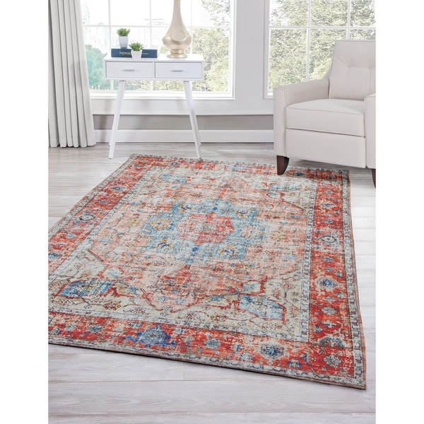 Fremont Red/Multi Area Rug by Greyson Living