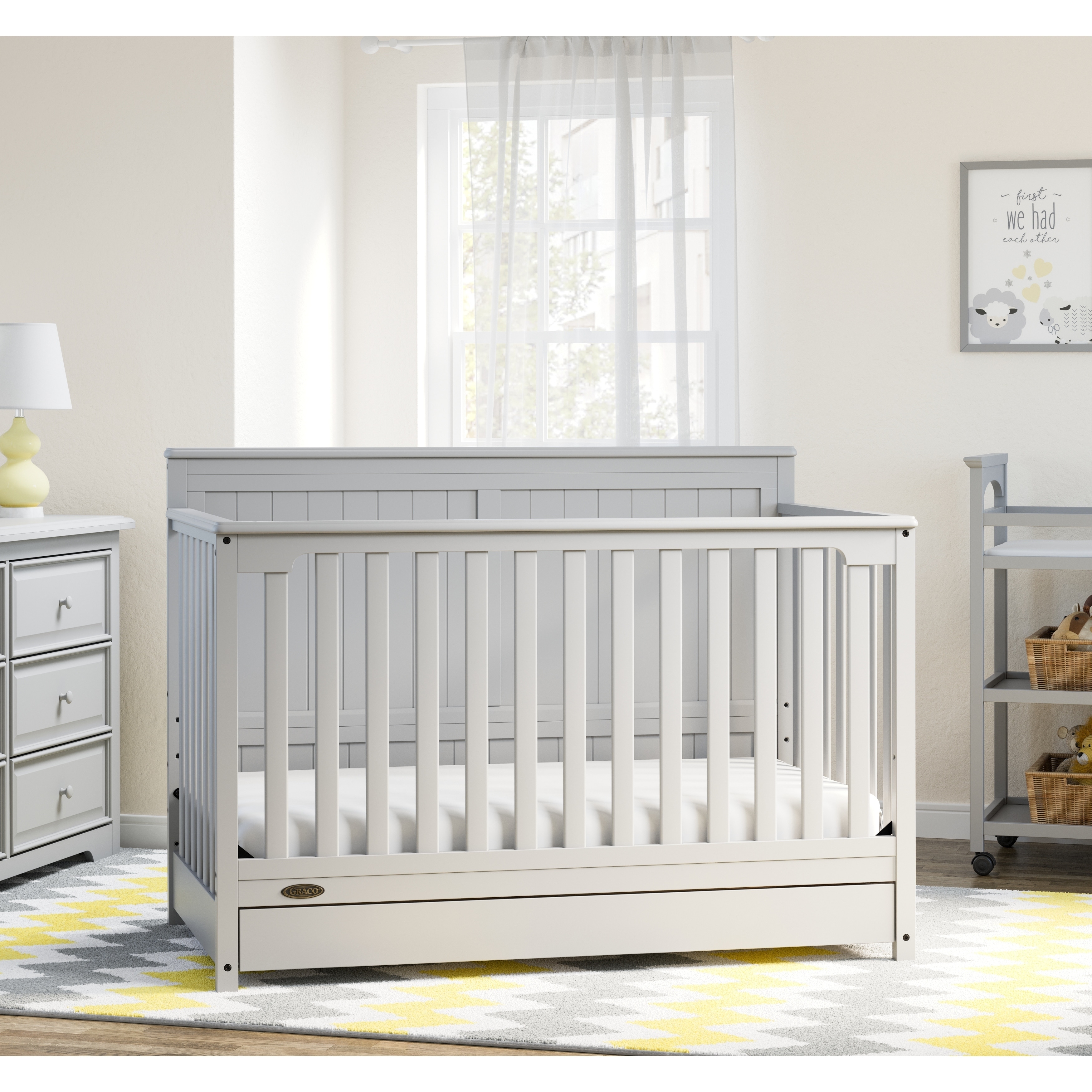 graco hadley crib white