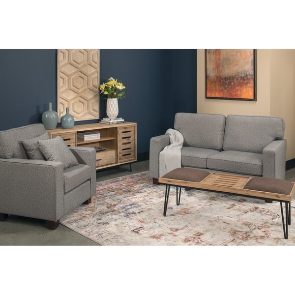 Shop Inspired By Bassett Starling Loveseat With Two Pillows Shop Inspired By Bassett Starling Loveseat With Two Pillows