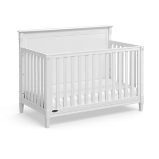 Graco Aria 4-in-1 Convertible Crib, White, Easily Converts to Toddler Bed, Day Bed, or Full Bed