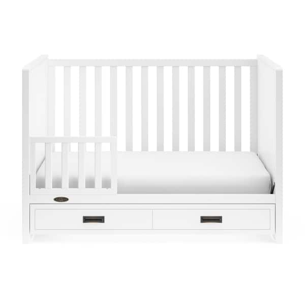 Shop Graco Cottage 3 In 1 Convertible Crib White Easily Converts