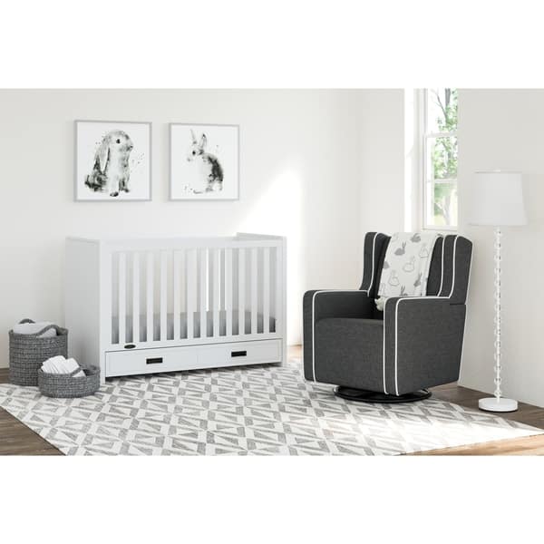 Shop Graco Cottage 3 In 1 Convertible Crib White Easily Converts