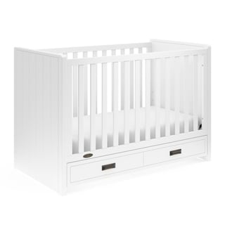 Graco Cottage 3-in-1 Convertible Crib, White, Easily Converts to Toddler Bed or Day Bed