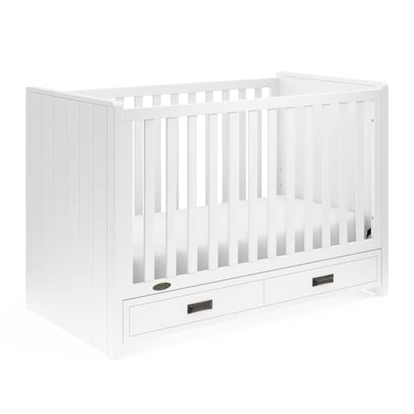 slide 2 of 18, Graco Cottage 3-in-1 Convertible Crib, White, Easily Converts to Toddler Bed or Day Bed White