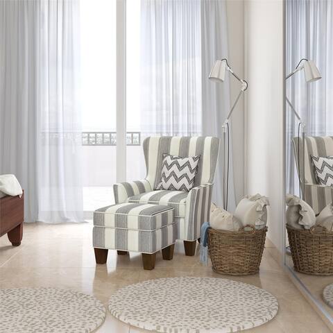 Avenue Greene Daisy Accent Chair & Ottoman Set