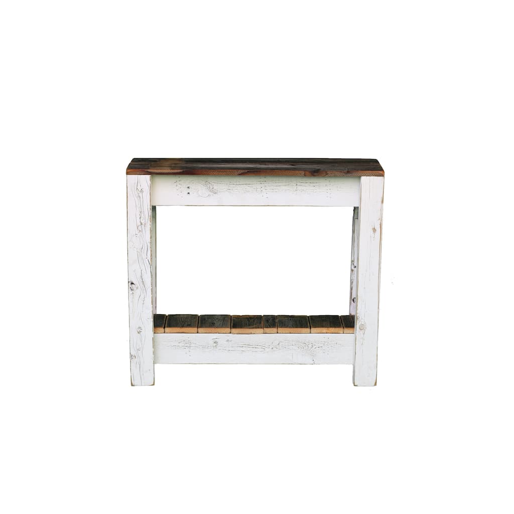 White Combo Accent Table