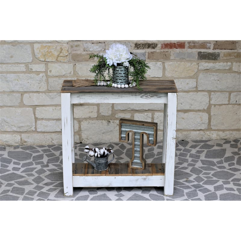 White Combo 30x10x30 Console Table