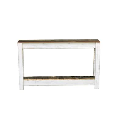 White Combo 46 Inch Console Table