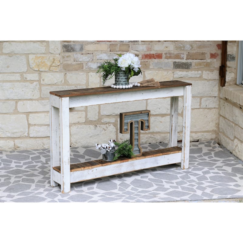 White Combo 46 Inch Console Table