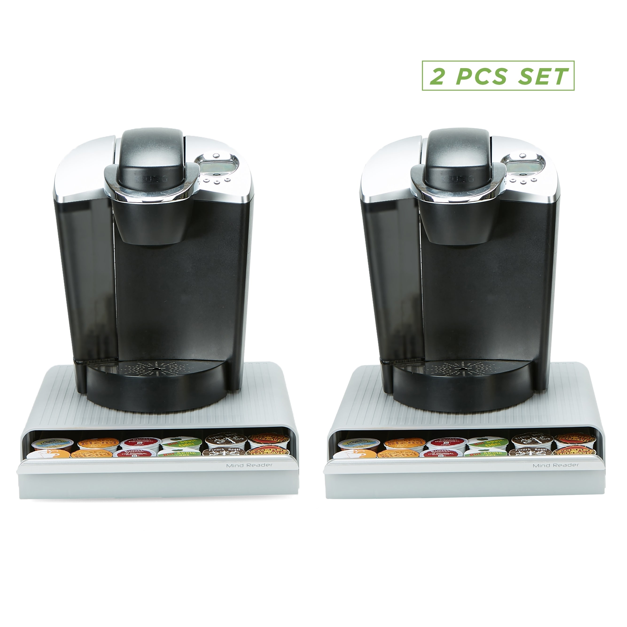 2 Tier 72 K-Cup Coffee Pod Holder Organizer Drawer Coffee Machine Stand  Storage