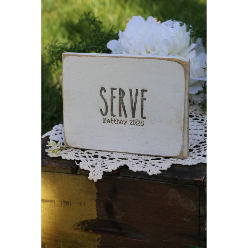 Everyday Inspirational Wall Sign - Serve