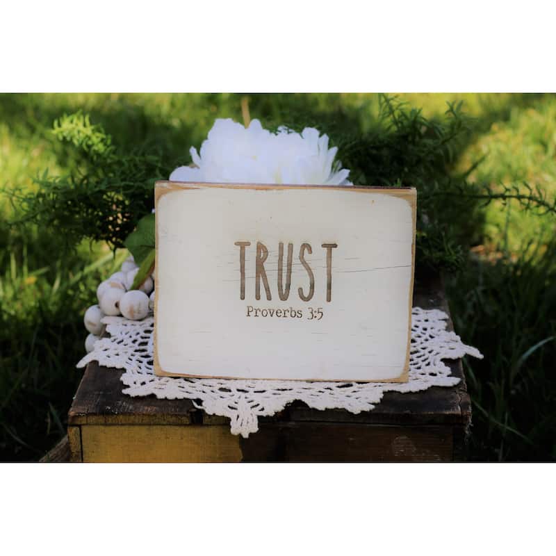 Everyday Inspirational Wall Sign - Trust