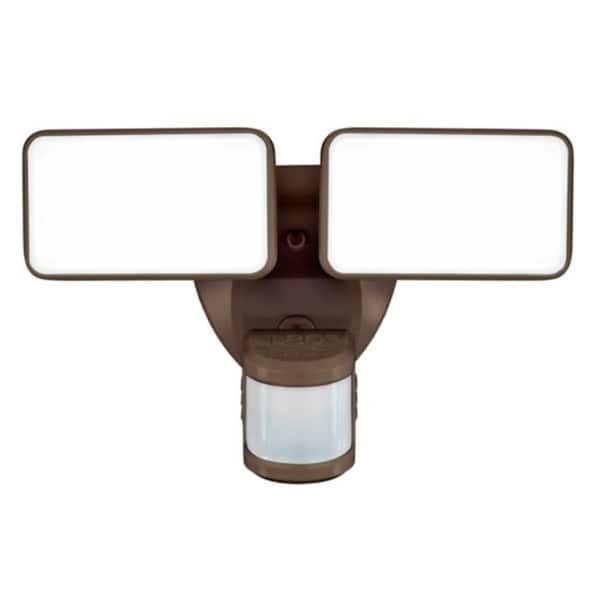 Heath Zenith Motion-Sensing Hardwired LED Bronze Security Wall Light. Opens flyout.