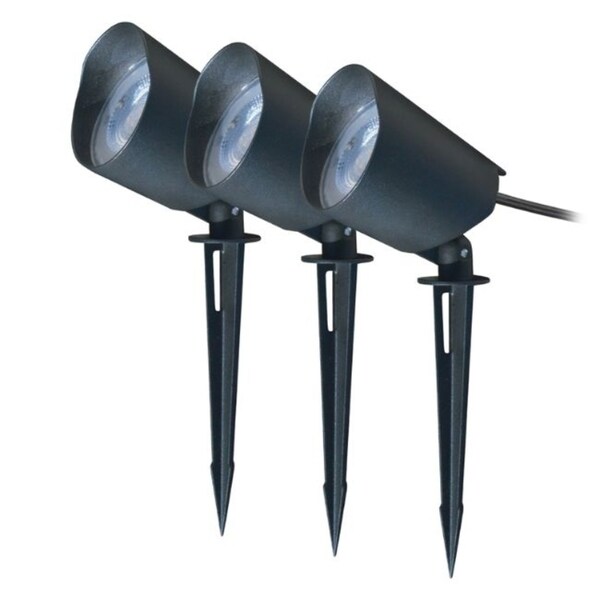 Living Accents Black Plug In 9 watts LED Pathway Light and Spot Light Kit 3 each. Opens flyout.