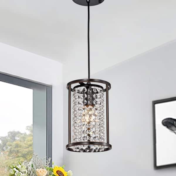 slide 2 of 7, Chalte Oil Rubbed Bronze 1-light 6-inch Pendant