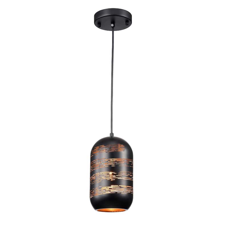 Akeno Matte Black/Gold 1-light Pendant