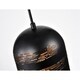 preview thumbnail 5 of 5, Akeno Matte Black/Gold 1-light Pendant