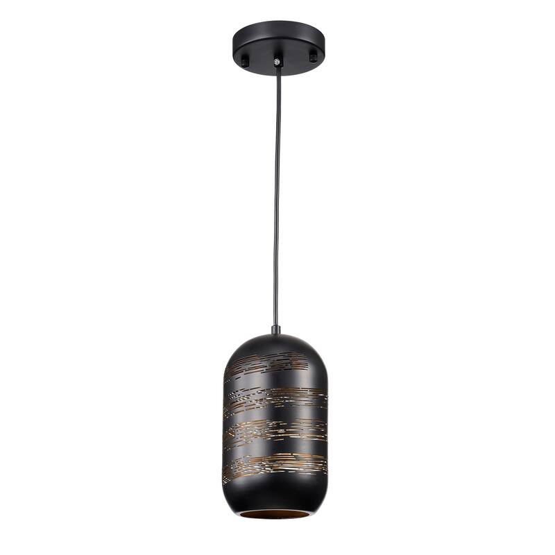 Akeno Matte Black/Gold 1-light Pendant